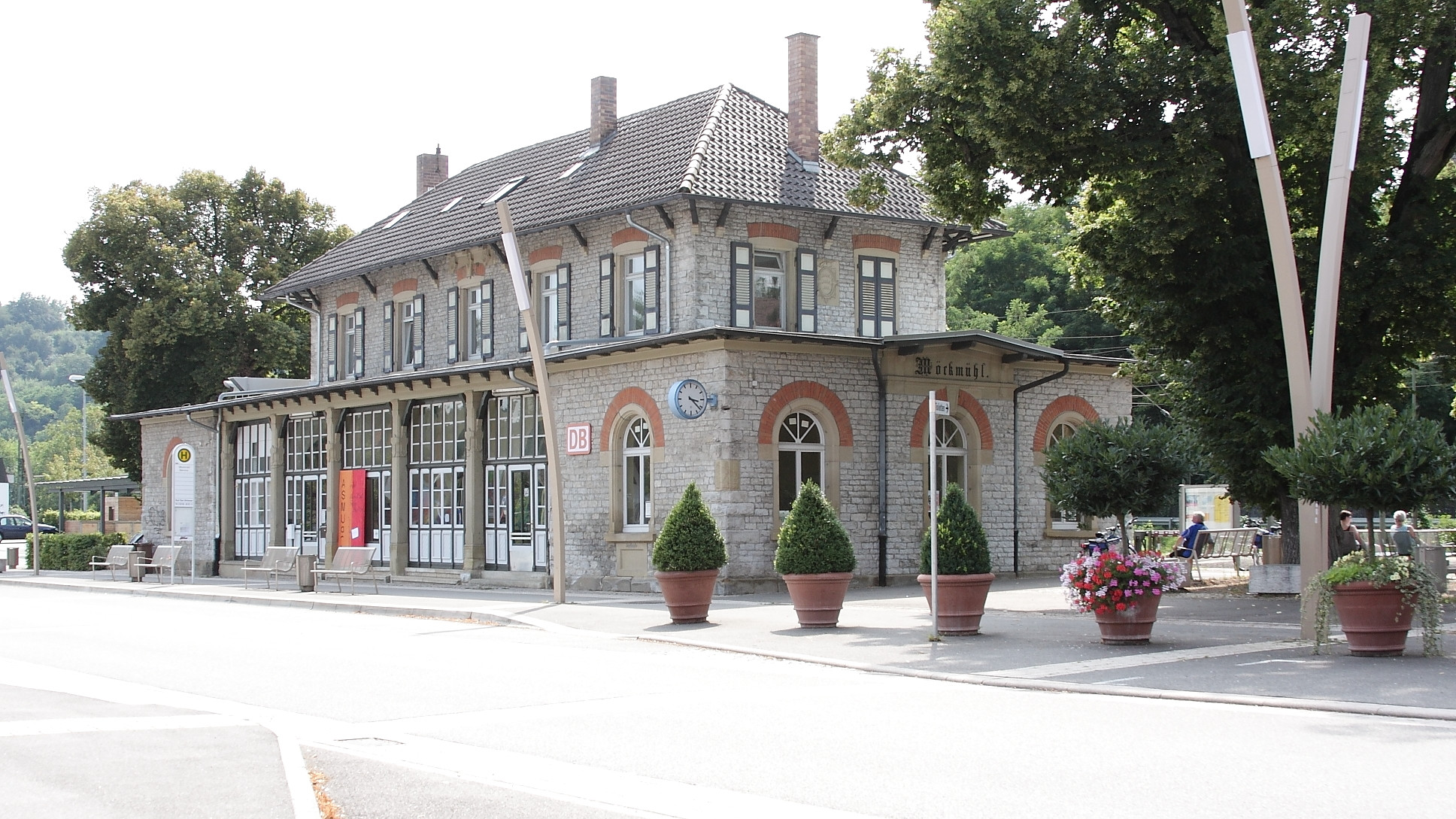 Das Bahnhofsgebäude von Möckmühl
