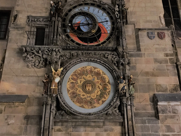 Die berühmte astronomische Uhr am Alten Rathaus in Prag