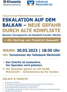 Vortrag "Eskalation auf dem Balkan..."